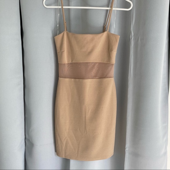 Short Tan Dress - Picture 2 of 3